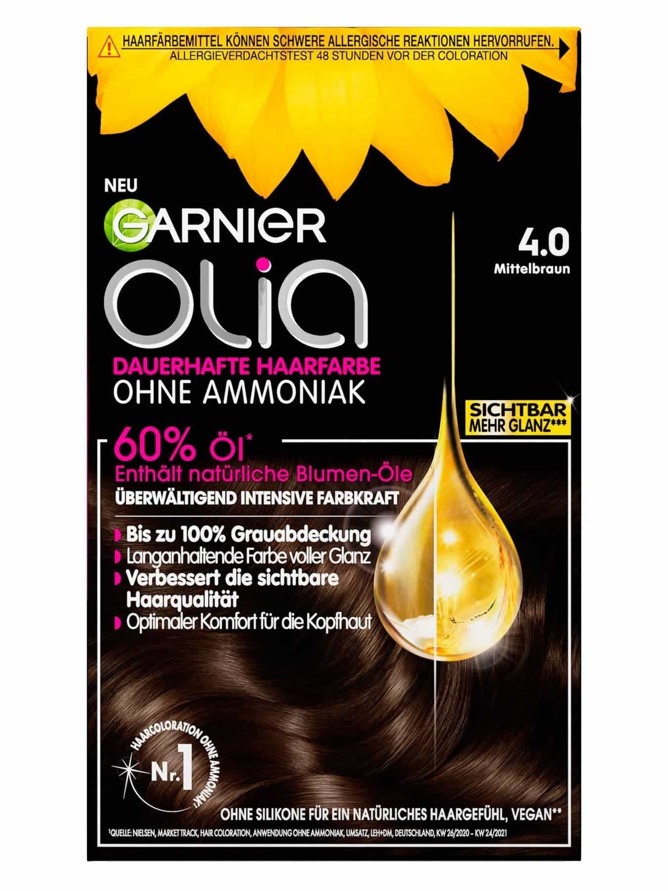 Garnier Olia Nr. 4.0 Mittelbraun - Produktabbildung