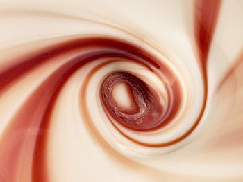 Strudelstruktur in Kupfer