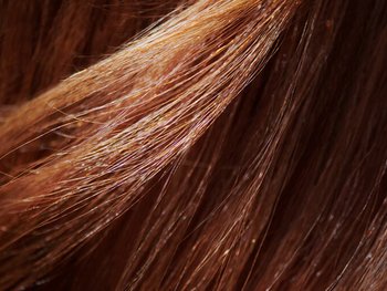 Nahaufnahme von braunen langen Haaren