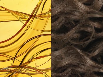 Braune Haare in der Nahaufnahme