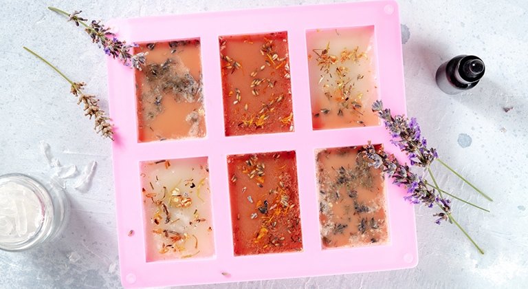 Zutaten für festes Shampoo - Detailaufnahme