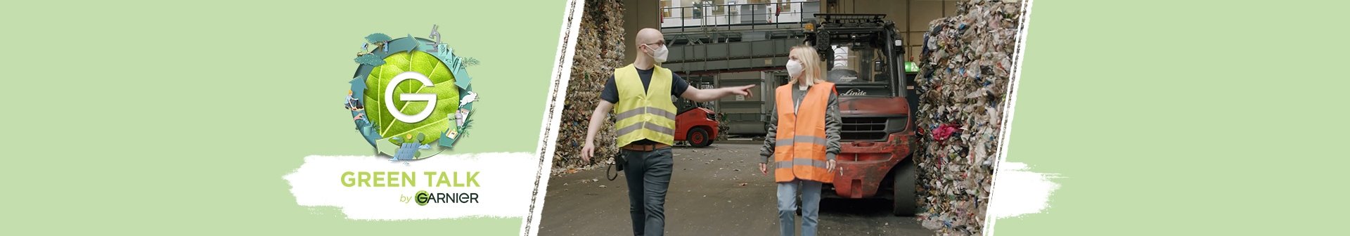 Janin Ullman besichtigt eine Recyclinganlage