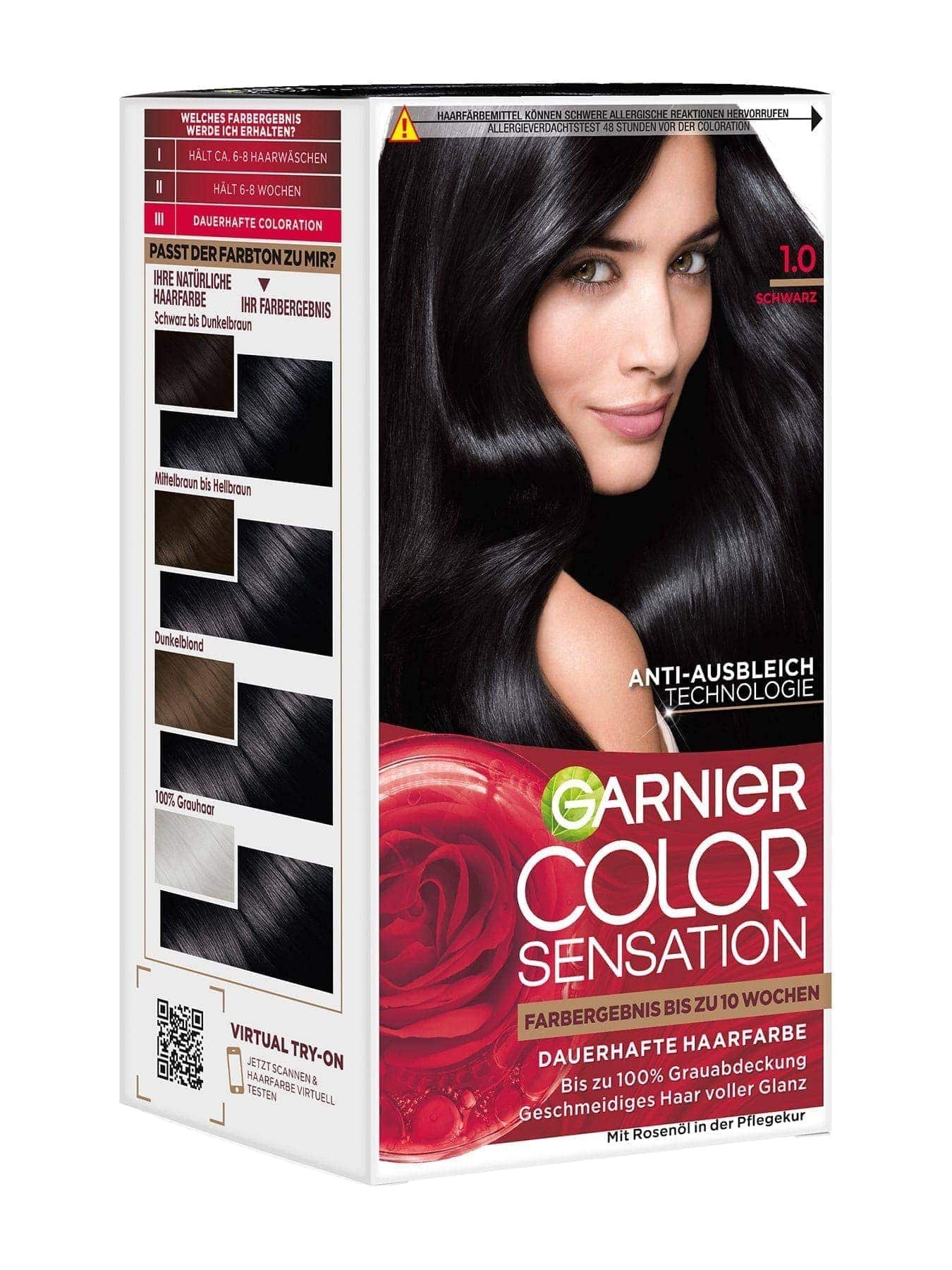 Color Sensation dauerhafte Haarfarbe 1.0 Schwarz Produktbild