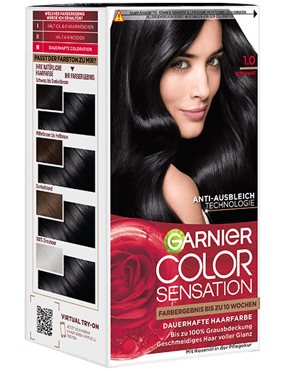 Color Sensation dauerhafte Haarfarbe 1.0 Schwarz Produktbild