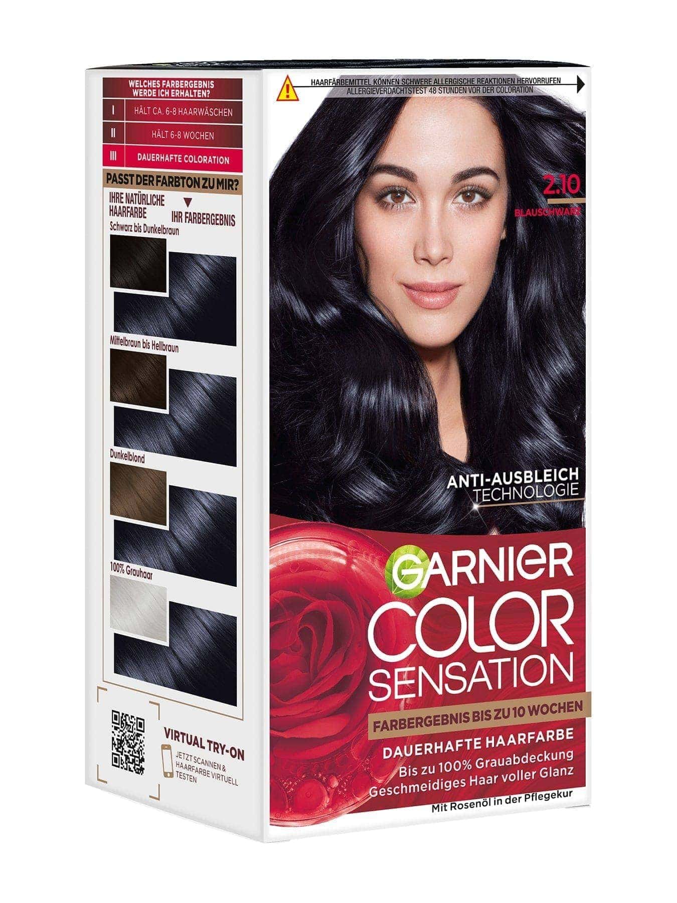 Color Sensation dauerhafte Haarfarbe 2.1 Blauschwarz Produktbild