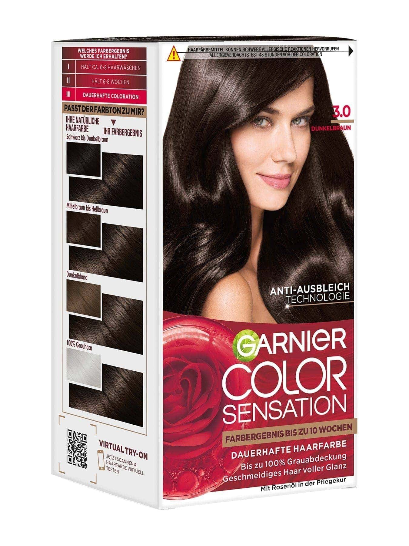 Color Sensation dauerhafte Haarfarbe 3.0 Dunkelbraun Produktbild