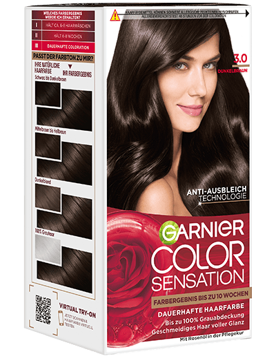 Color Sensation dauerhafte Haarfarbe 3.0 Dunkelbraun Produktbild