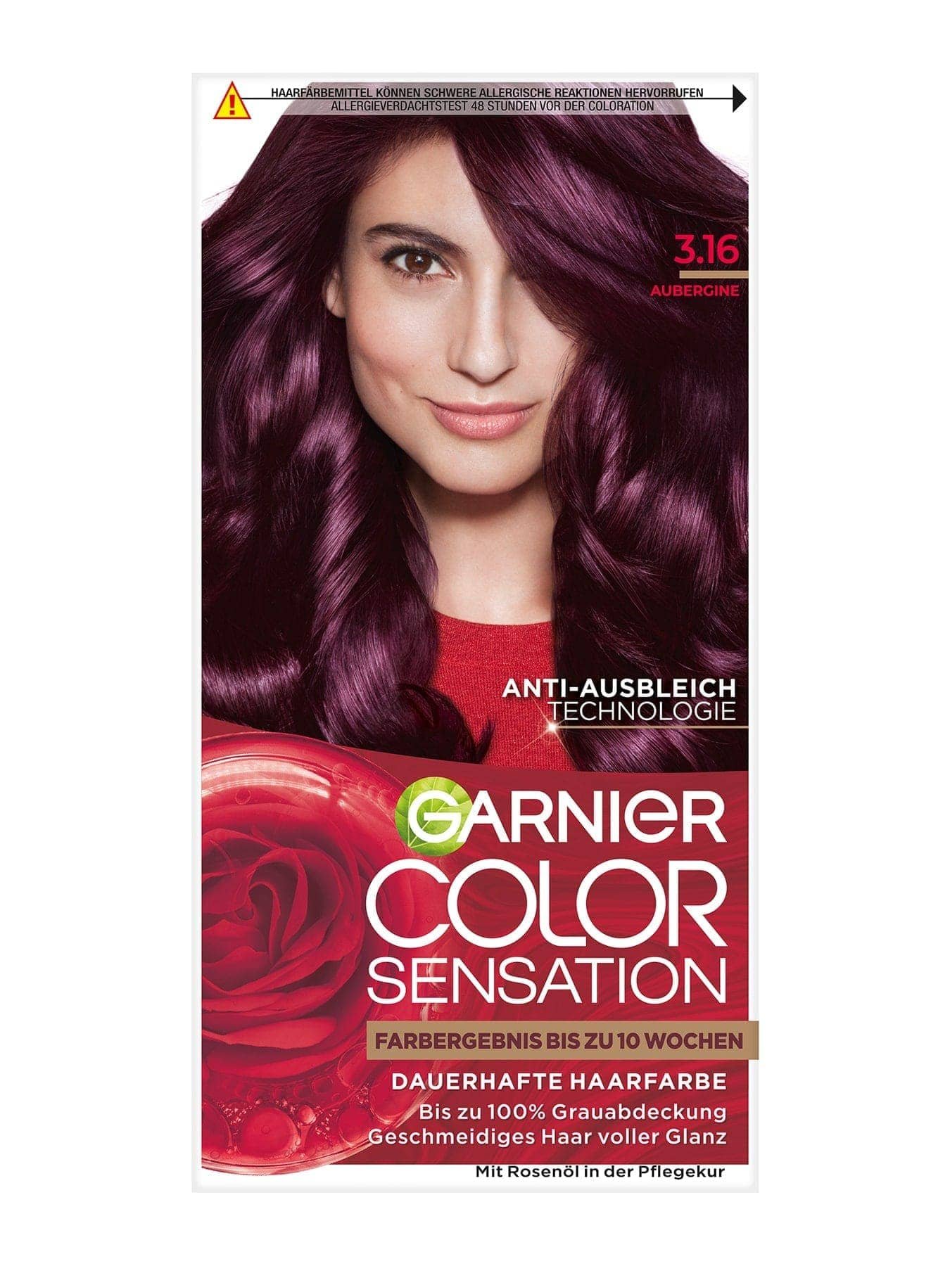 Color Sensation dauerhafte Haarfarbe 3.16 Aubergine Produktbild