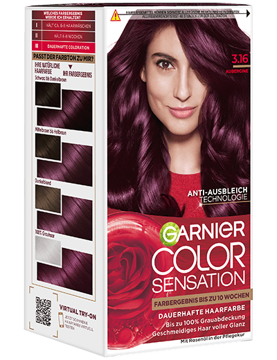 Color Sensation dauerhafte Haarfarbe 3.16 Aubergine Produktbild