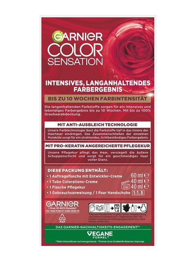 Color Sensation dauerhafte Haarfarbe 5.0 Samtbraun Rückansicht