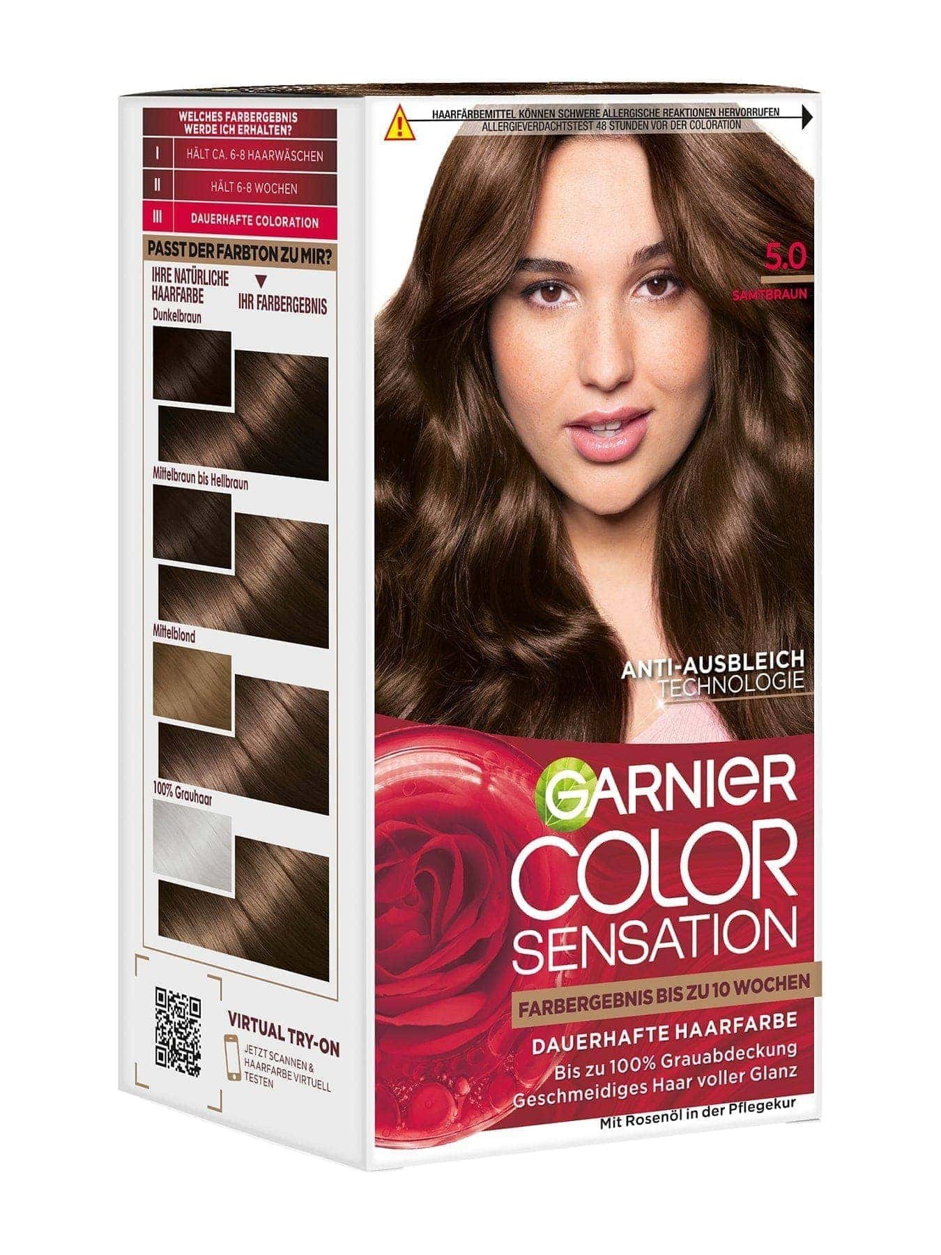Color Sensation dauerhafte Haarfarbe 5.0 Samtbraun Produktbild