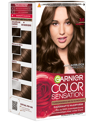 Color Sensation dauerhafte Haarfarbe 5.0 Samtbraun Produktbild