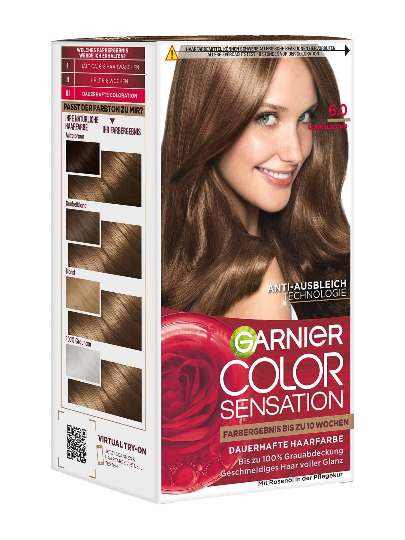 Color Sensation dauerhafte Haarfarbe 6.0 Dunkelblond Produktbild