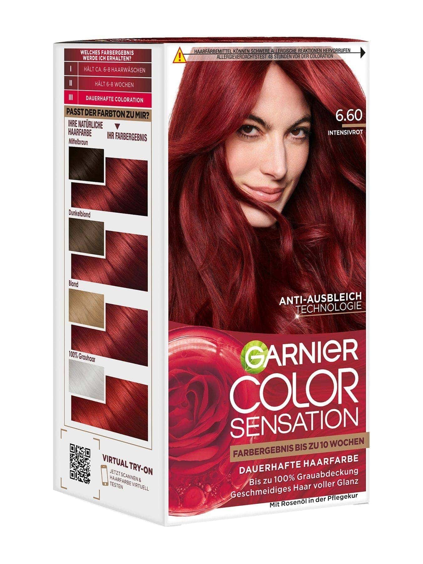 Color Sensation dauerhafte Haarfarbe 6.60 Intensivrot Produktbild