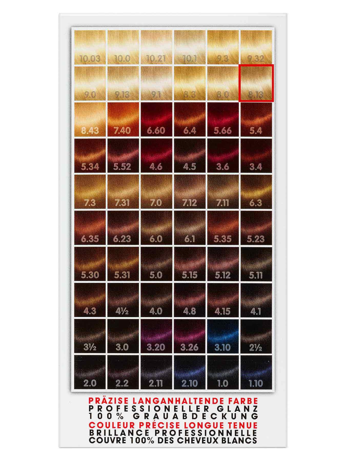 Nr. 8.13 Sandiges Blond – dauerhafte Haarfarbe mit professionellem