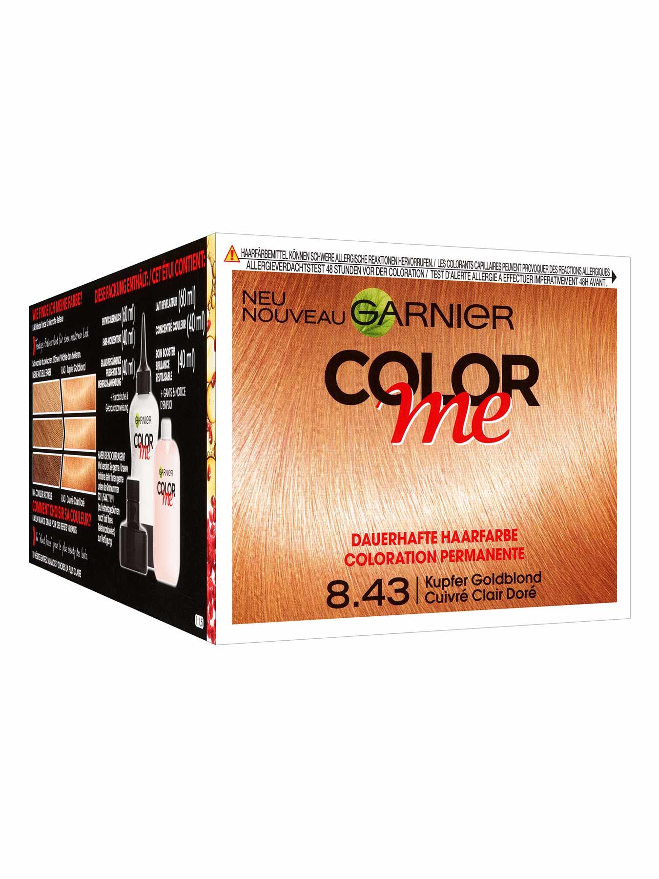 Nr. 8.43 Kupfer Goldblond – dauerhafte Haarfarbe mit professionellem
