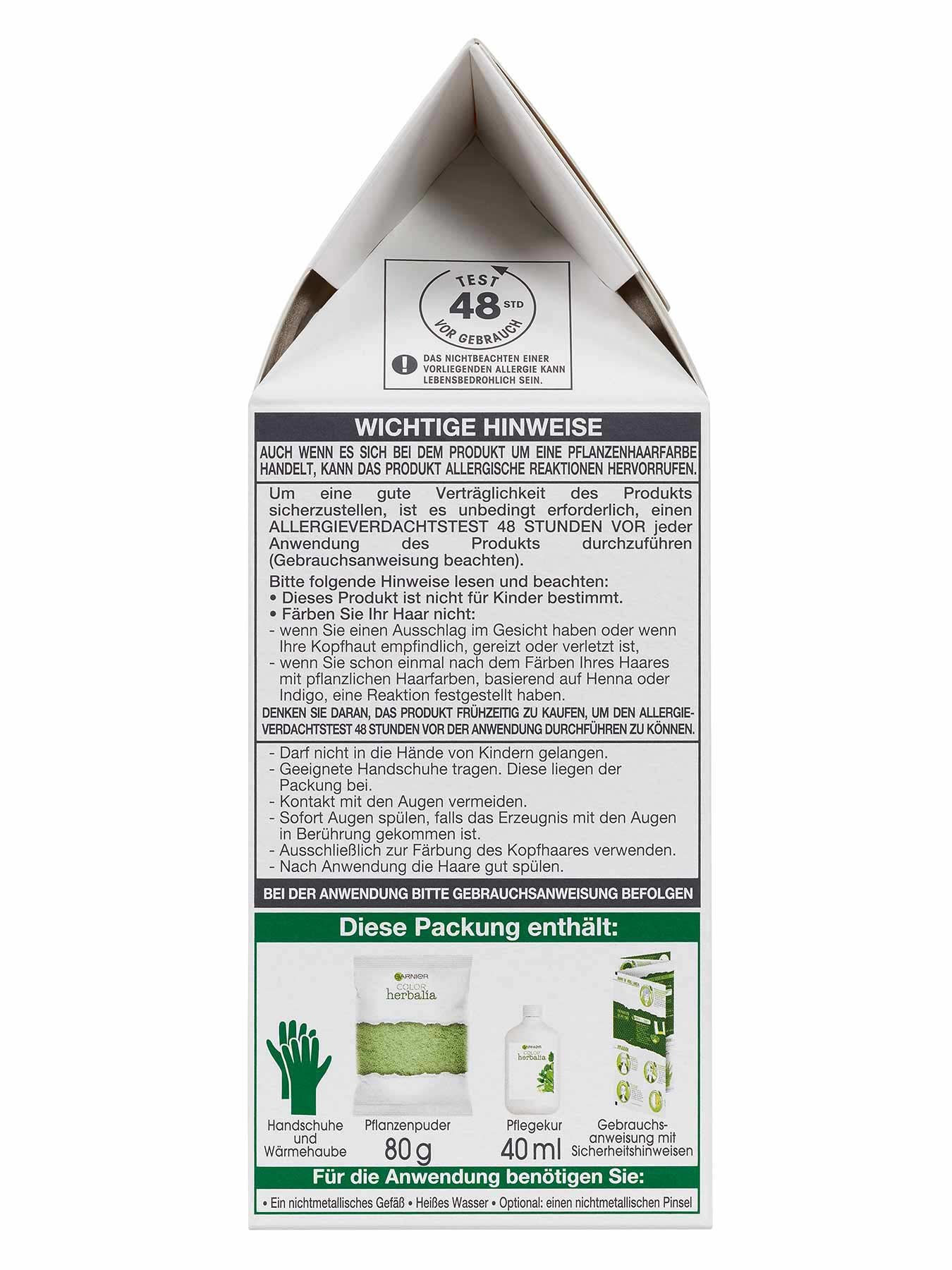 Color Herbalia 100 Pflanzenhaarfarbe Pflegekur Garnier Color Herbalia 100 Pflanzenhaarfarbe Pflegekur Garnier