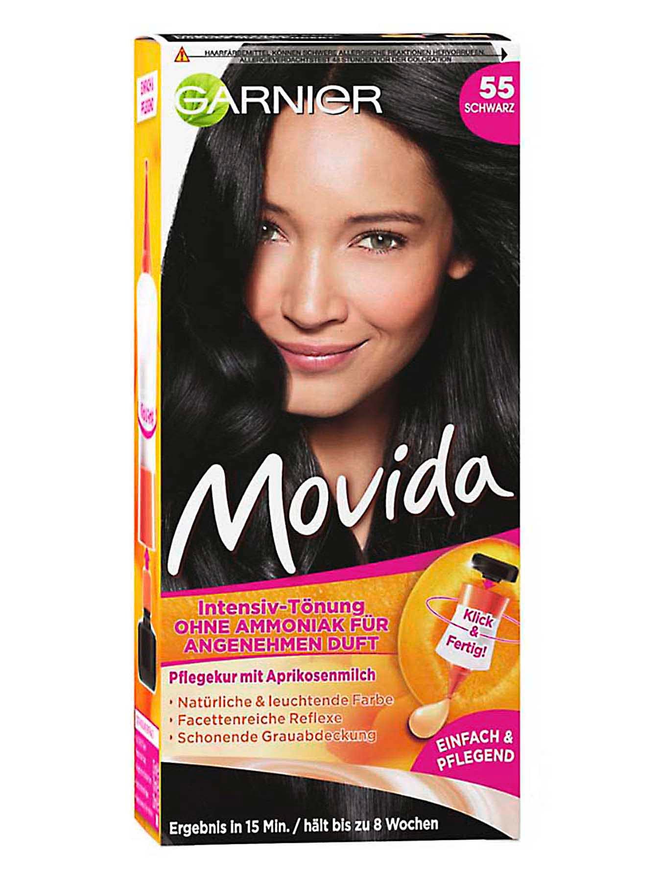 Nr. 55 Schwarz IntensivTönung ohne Ammoniak für einen angenehmen Duft Garnier®