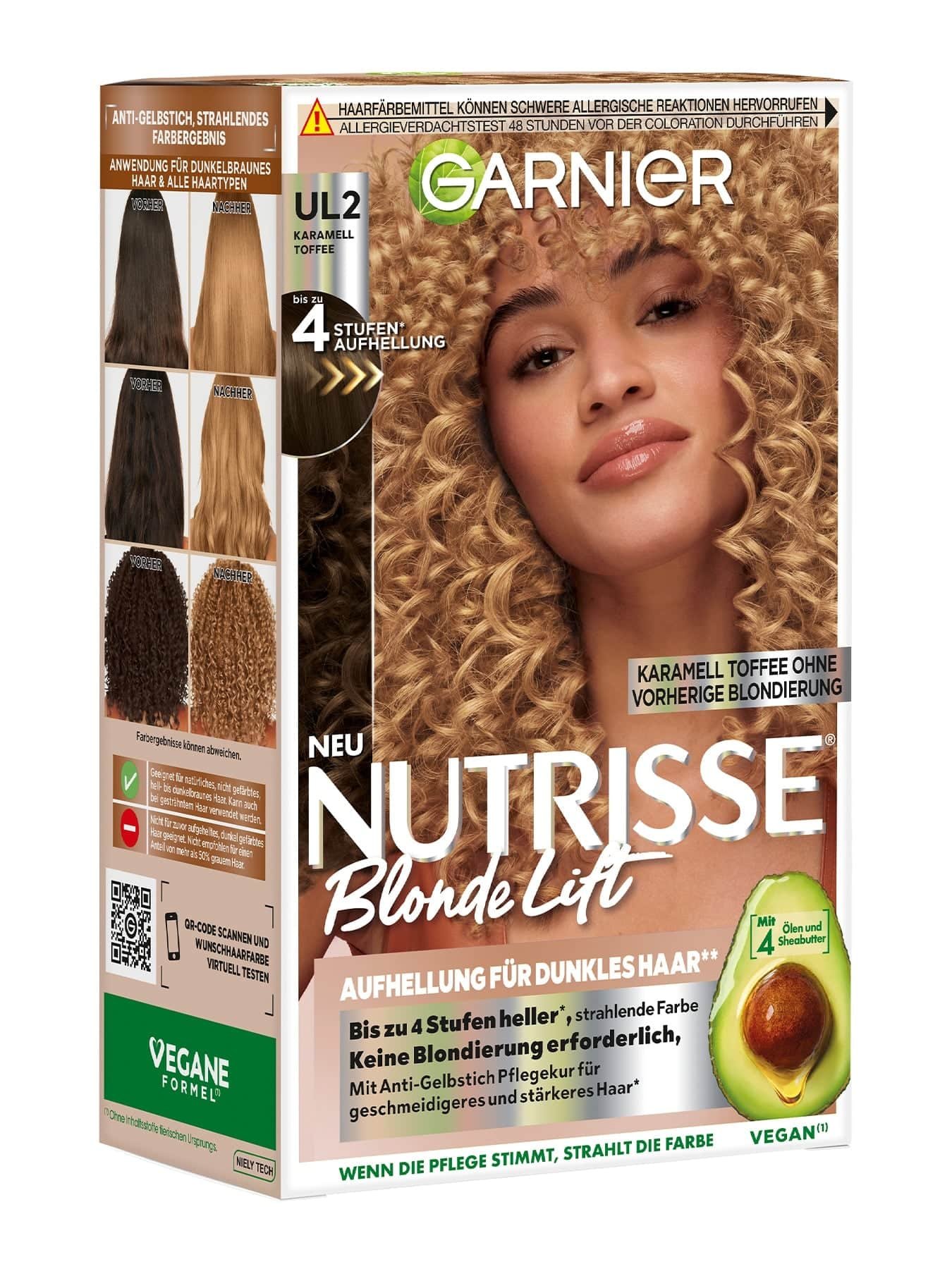 Nutrisse Blonde Lift Karamell Toffee - Aufhellung für dunkles Haar UL2 Produktbild