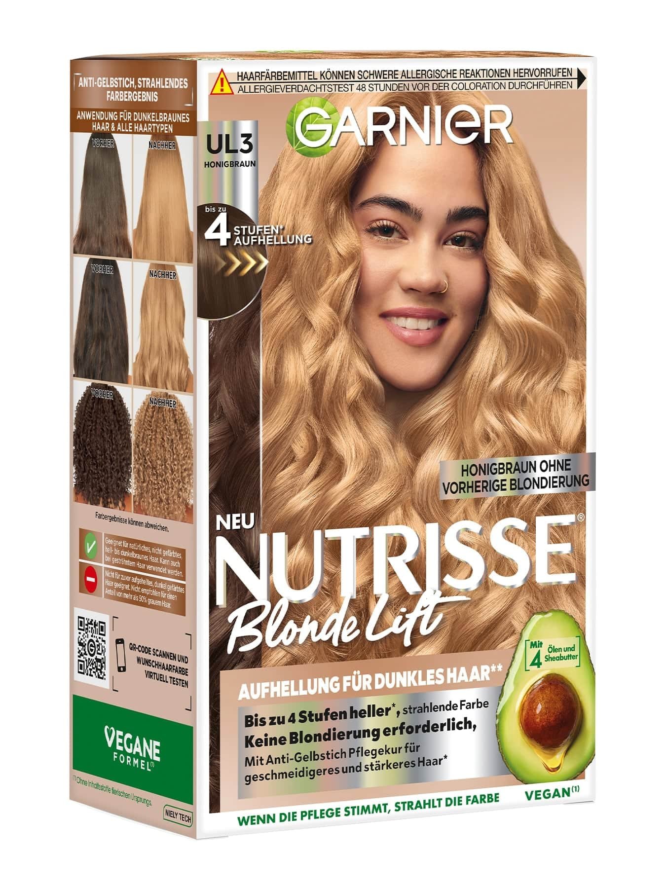 Nutrisse Blonde Lift Honigbraun - Aufhellung für dunkles Haar UL3 Produktbild