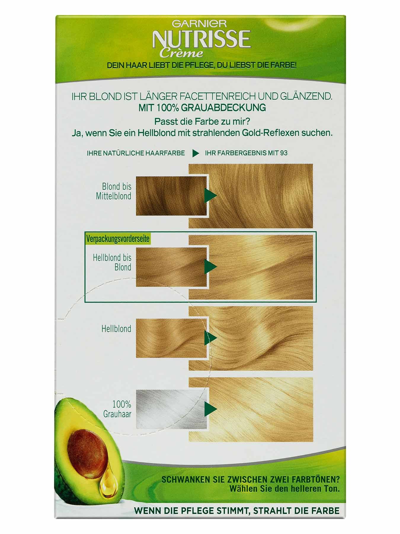 93-Hell-Goldblond-Dauerhafte-Pflege-Haarfarbe-Nutrisse-Creme-1Stk-Rueckseite-Garnier-Deutschland-gr