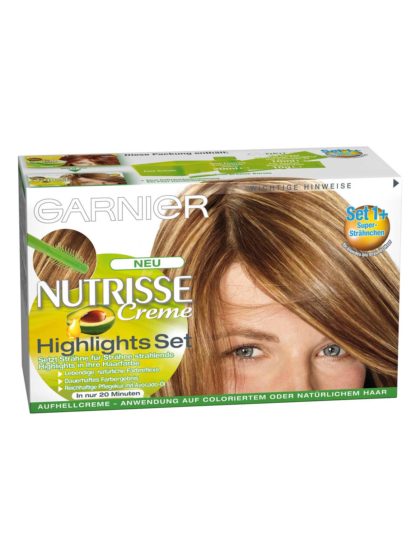 Set-1-Plus-Super-Straehnchen-Nutrisse-Creme-Highlights-Set-1Stk-Vorderseite-Garnier-Deutschland-gr