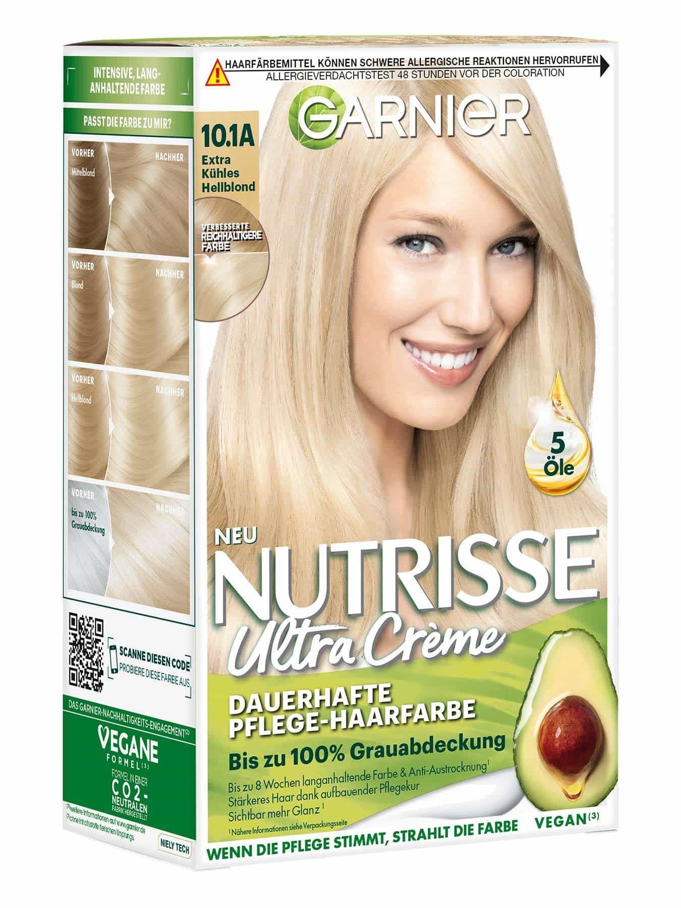 Nutrisse FarbSensation 10 1A Extra kühles Hellblond - Produktabbildung