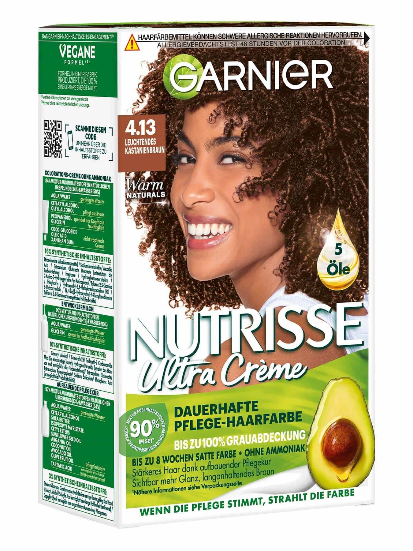 Nutrisse Ultra Creme 4.13 Leuchtendes Kastanienbraun - Produktabbildung