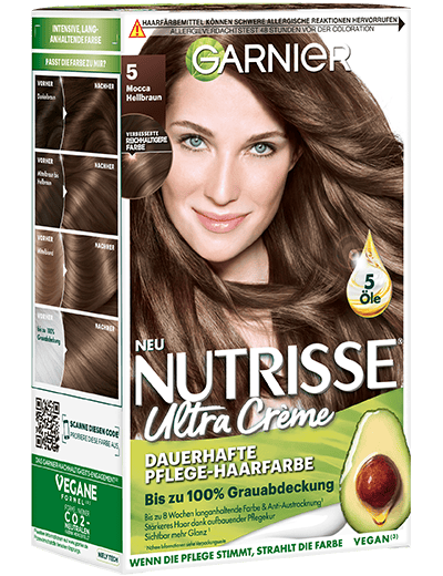 Garnier Nutrisse Ultra Creme 5 Mocca Hellbraun Produktabbildung Vorderseite