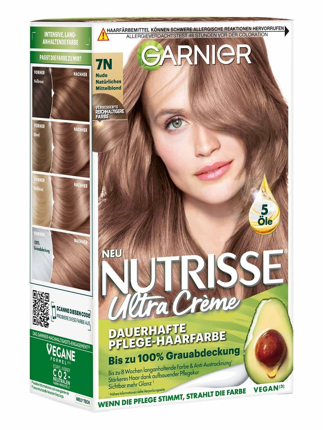 Nutrisse Creme 7N Nude Natürliches Mittelblond - Produktabbildung