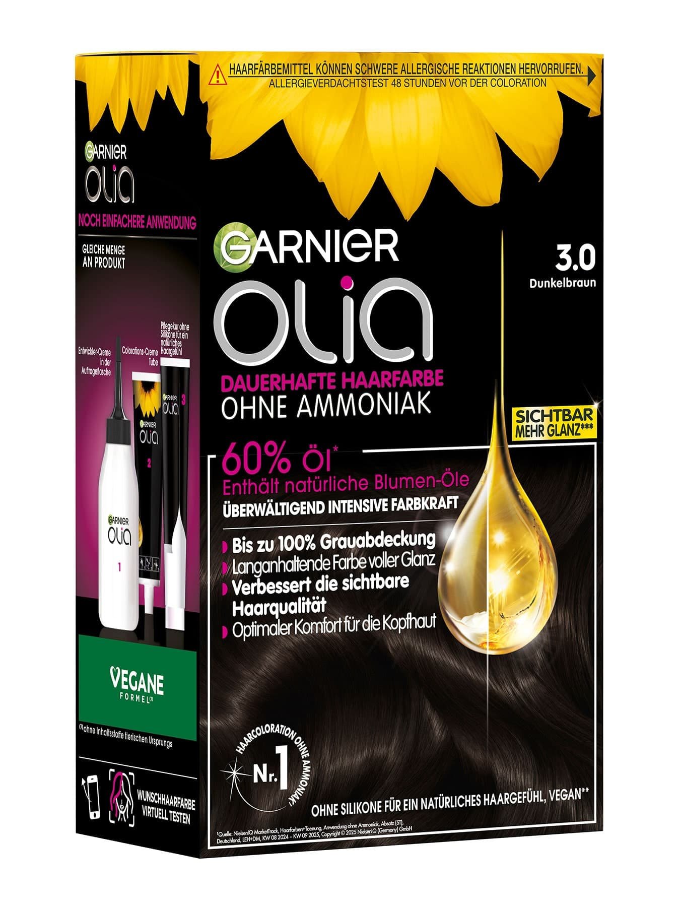 Garnier Olia Nr. 3.0 Dunkelbraun - Produktansicht links