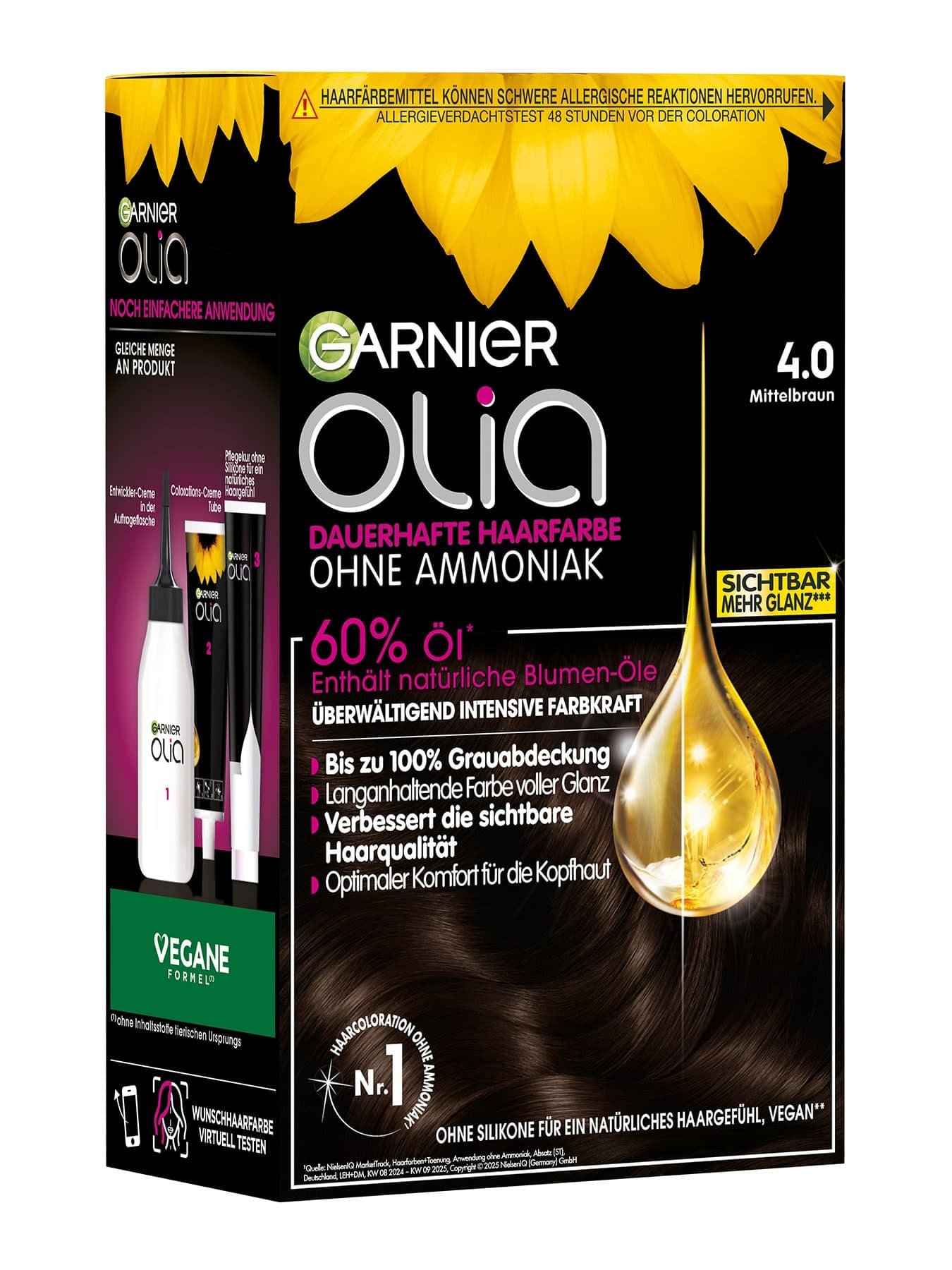 Garnier Olia Nr. 4.0 Mittelbraun - Produktansicht links
