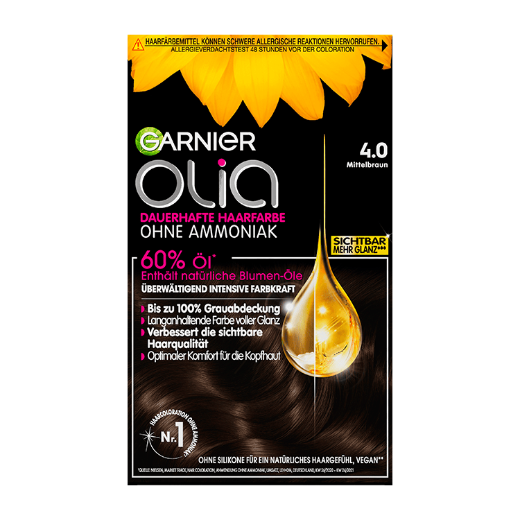 Garnier Olia Nr. 4.0 Mittelbraun - Produktansicht