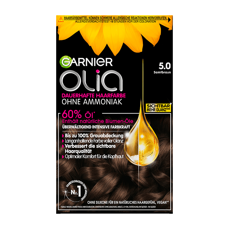 Garnier Olia Nr. 5.0 Samtbraun - Produktansicht