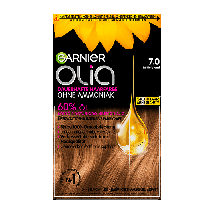 Garnier Olia Nr. 7.0 Mittelblond - Produktansicht