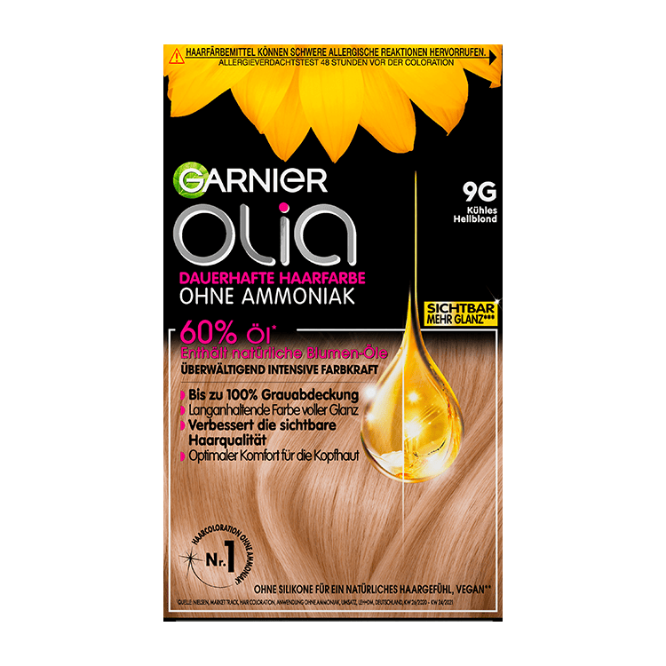 Garnier Olia Nr. 9G Kühles Hellblond - Produktansicht