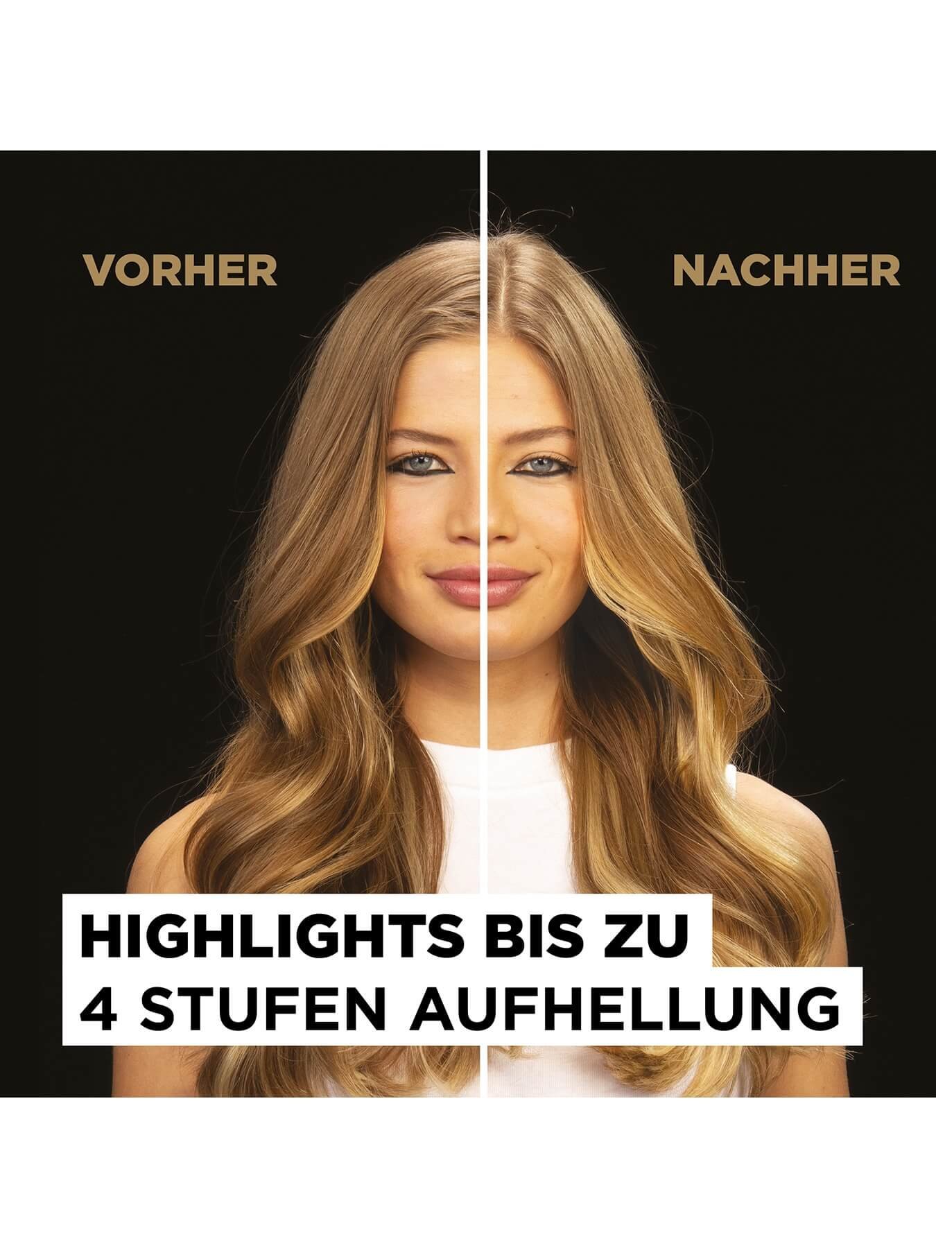 Vorher Nachher Bild für Olia Highlights blond