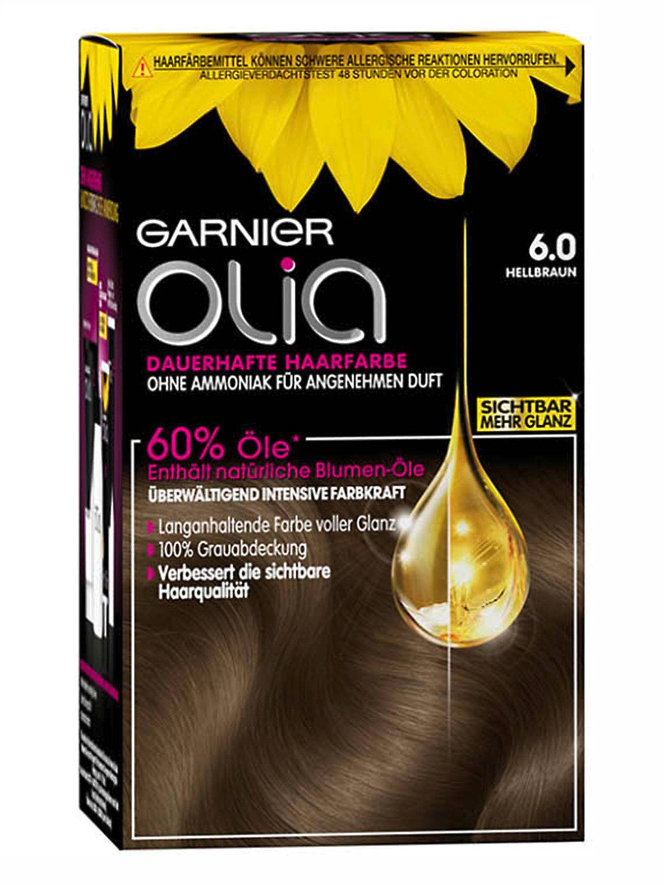 Nr 6 0 In Hellbraun Dauerhafte Haarfarbe Mit Intensiver Farbkraft Garnier