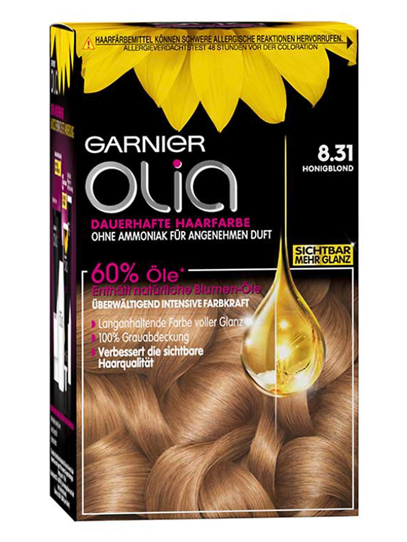Nr 8 31 In Honigblond Dauerhafte Haarfarbe Mit Intensiver Farbkraft Garnier