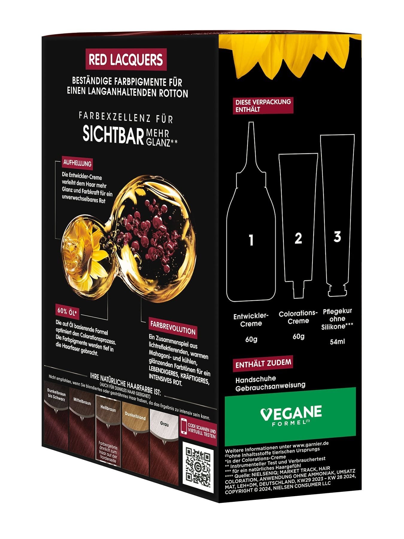 Olia Red Lacquers 5.52 Glänzendes Weinrot Seitenansicht