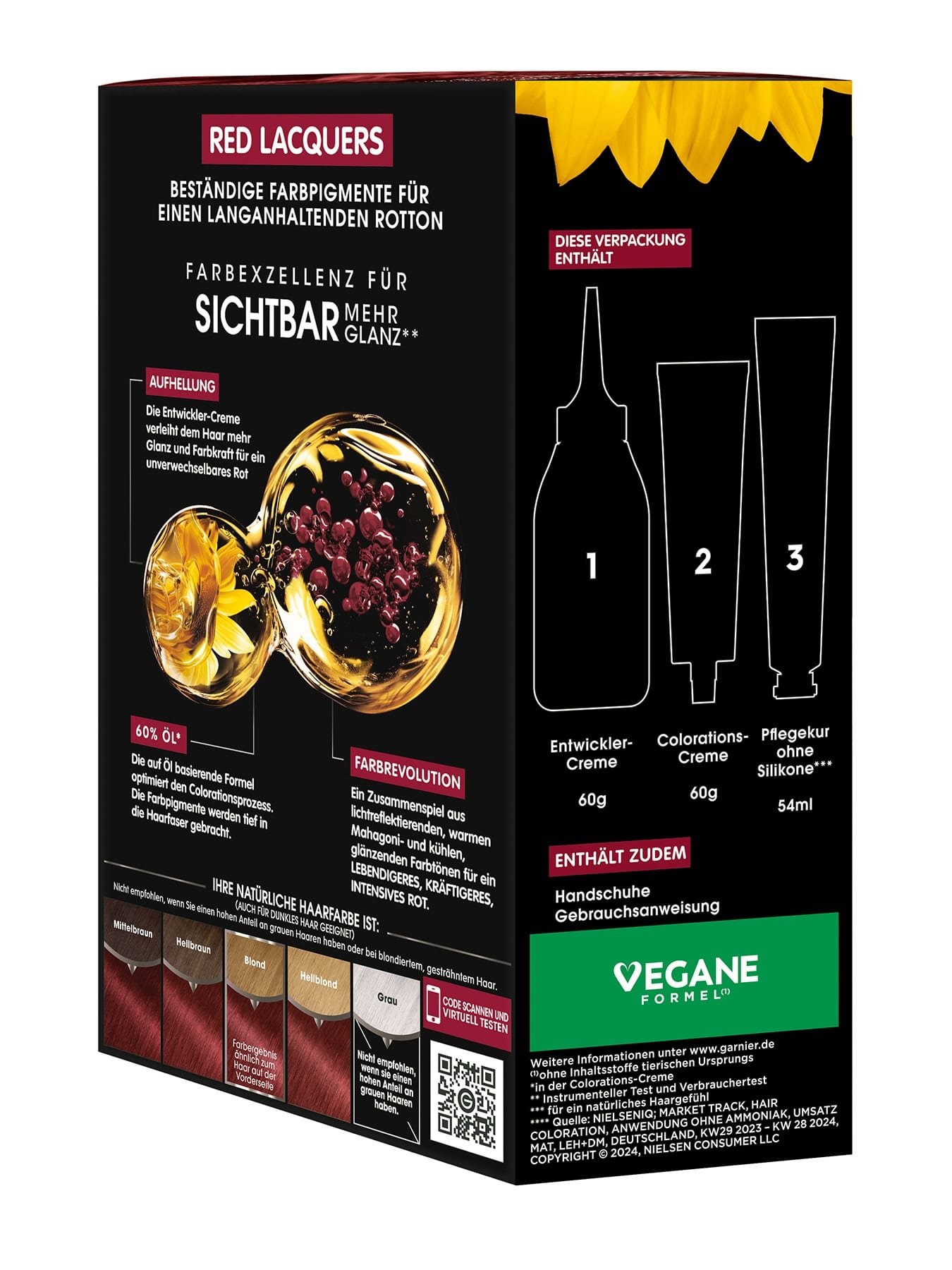Olia Red Lacquers 7.25 Rubinrot Seitenansicht