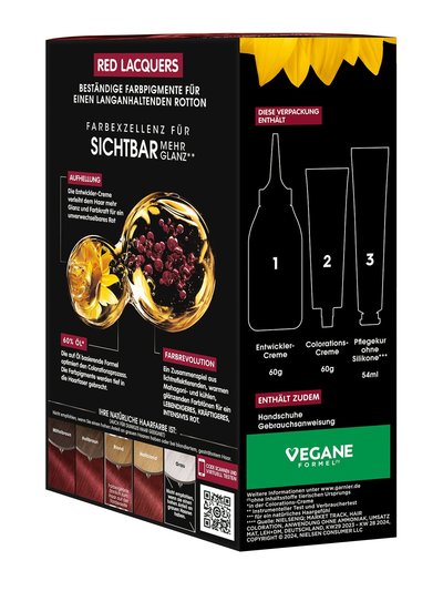 Olia Red Lacquers 7.25 Rubinrot Seitenansicht