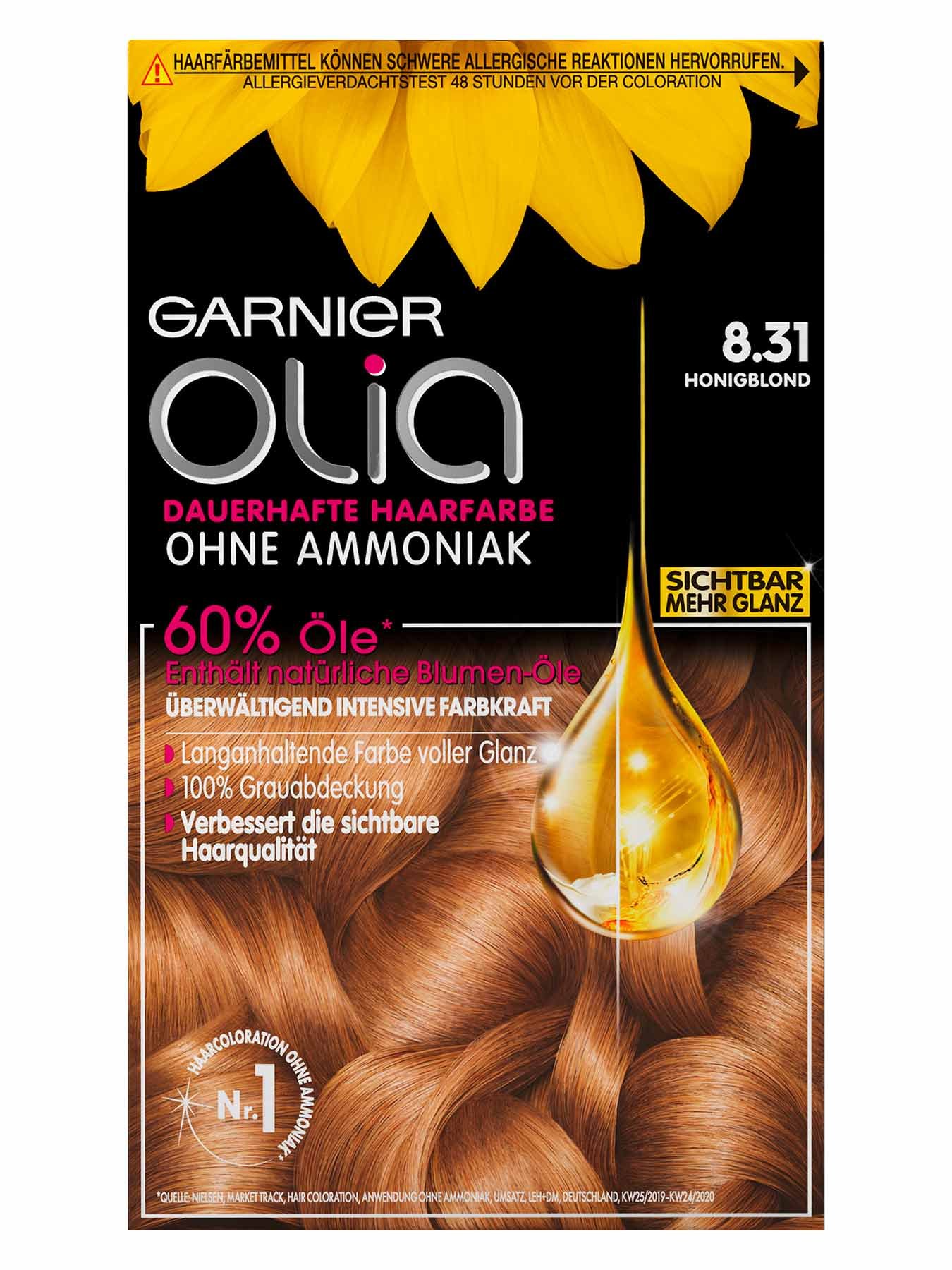 Nr. 8.31 in Honigblond dauerhafte Haarfarbe mit intensiver Farbkraft Garnier®