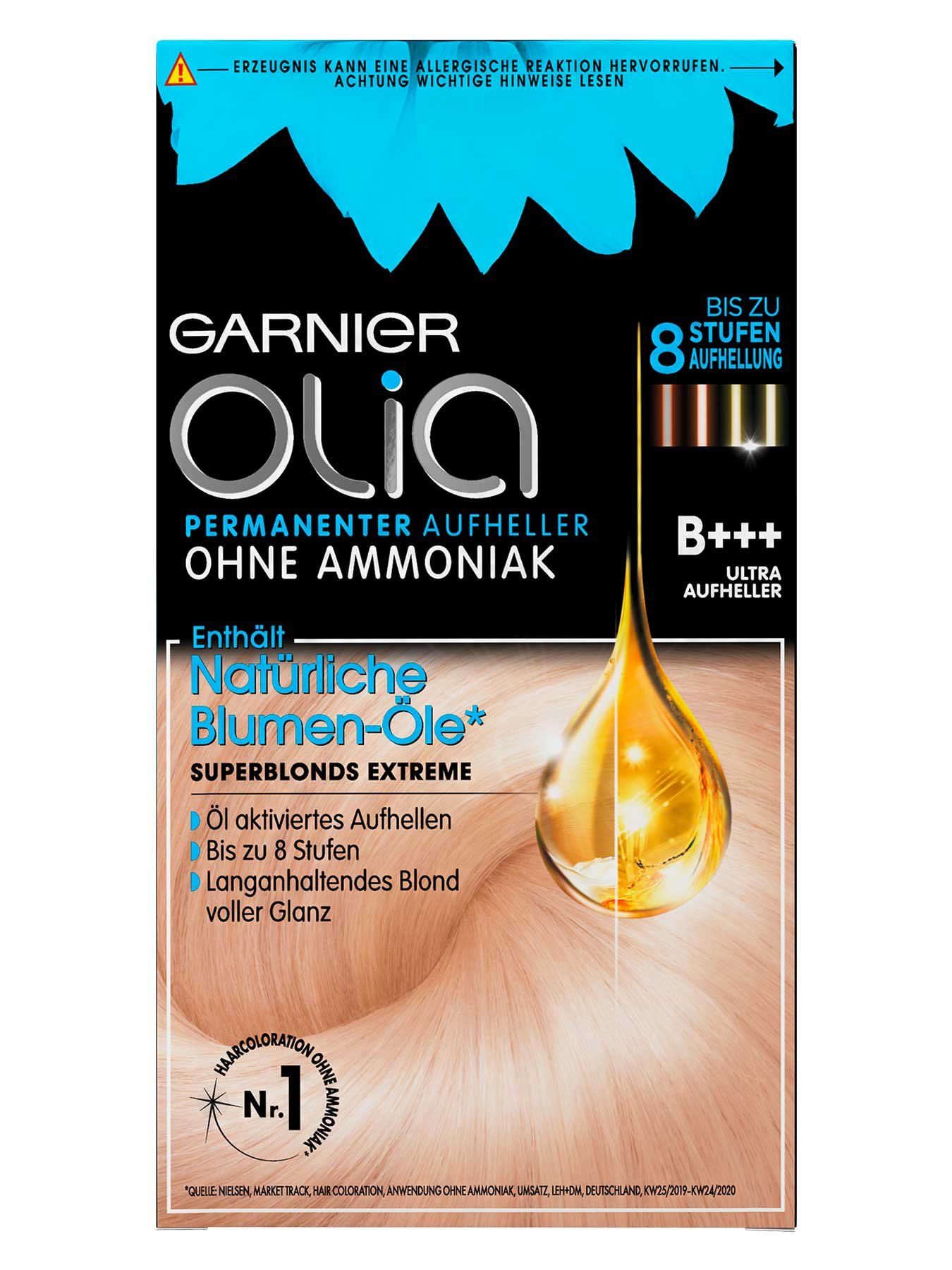 Aufheller B+++ Ultra hellt das Haar schonend auf | Garnier