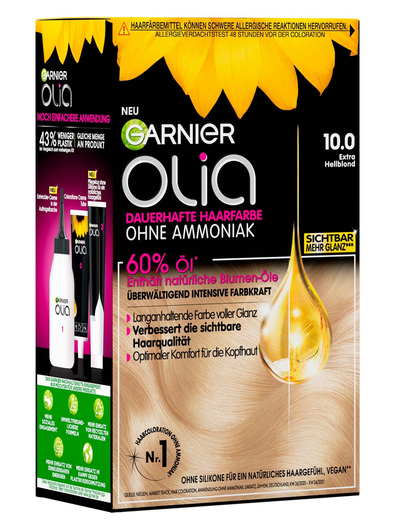 Garnier Olia Nr. 10.0 Extra Hellblond - Produktansicht links