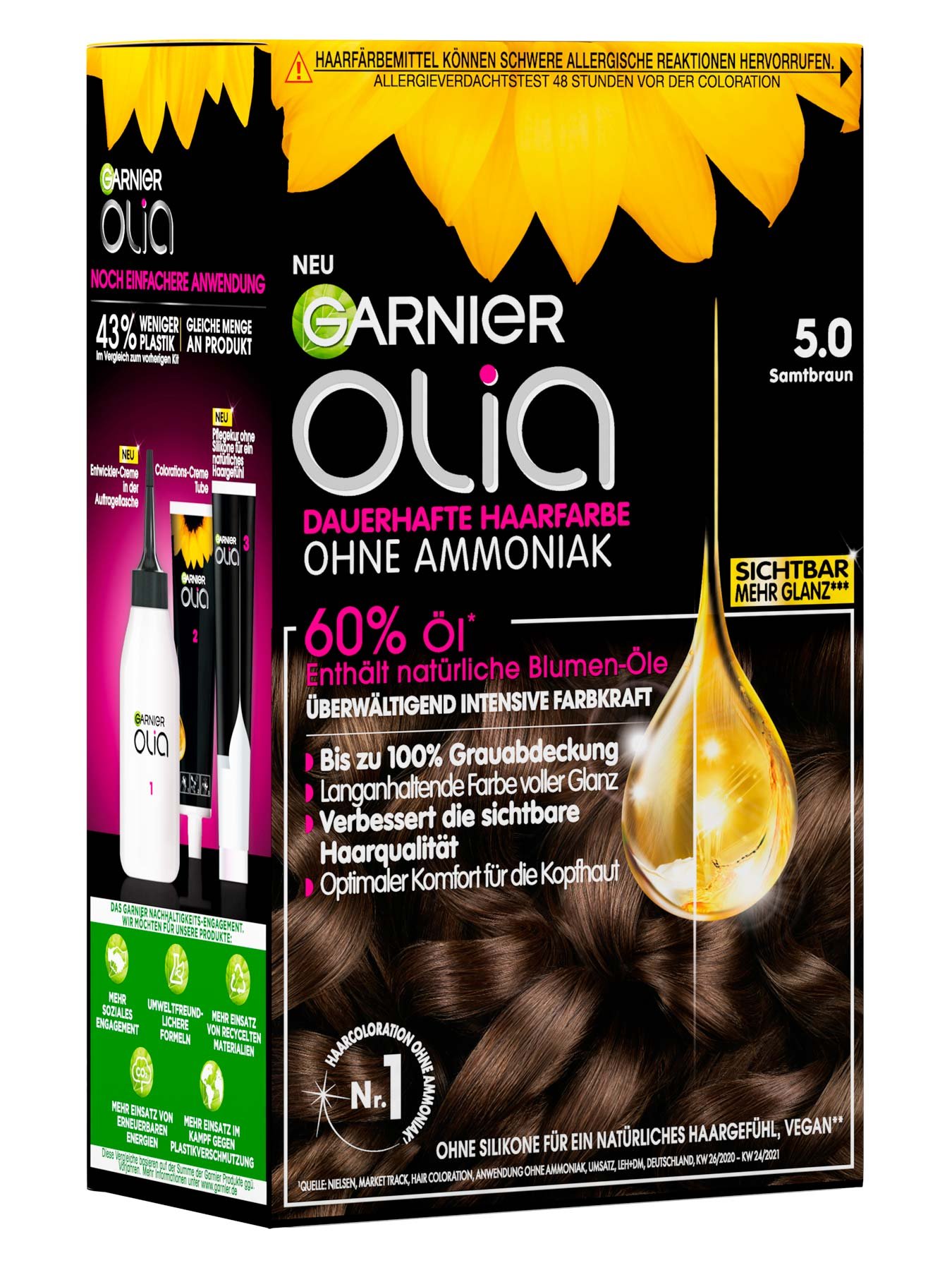 Garnier Olia Nr. 5.0 Samtbraun - Produkt - linke Seite