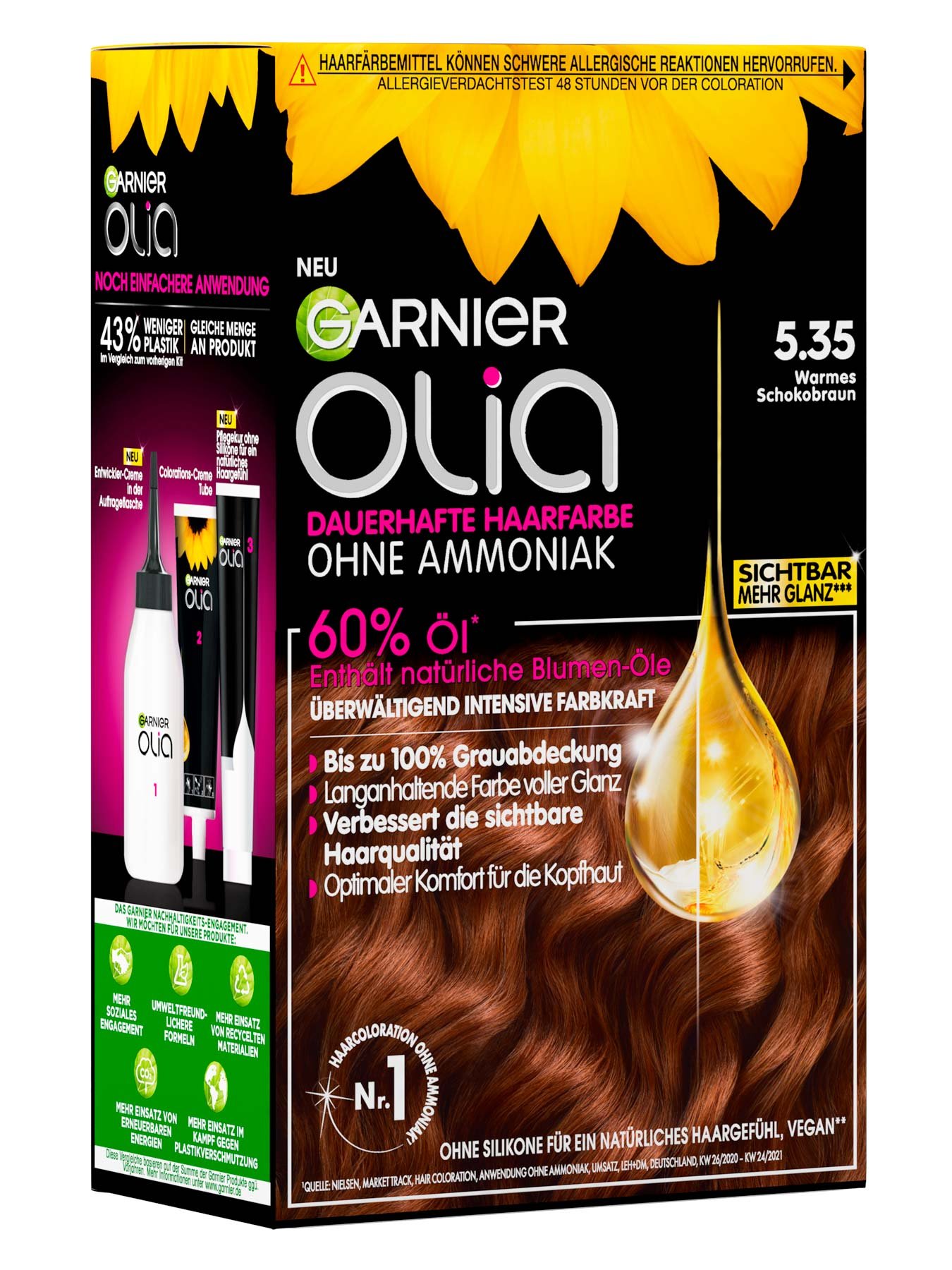 Garnier Olia Nr. 5.35 Warmes Schokobraun - Produktabbildung