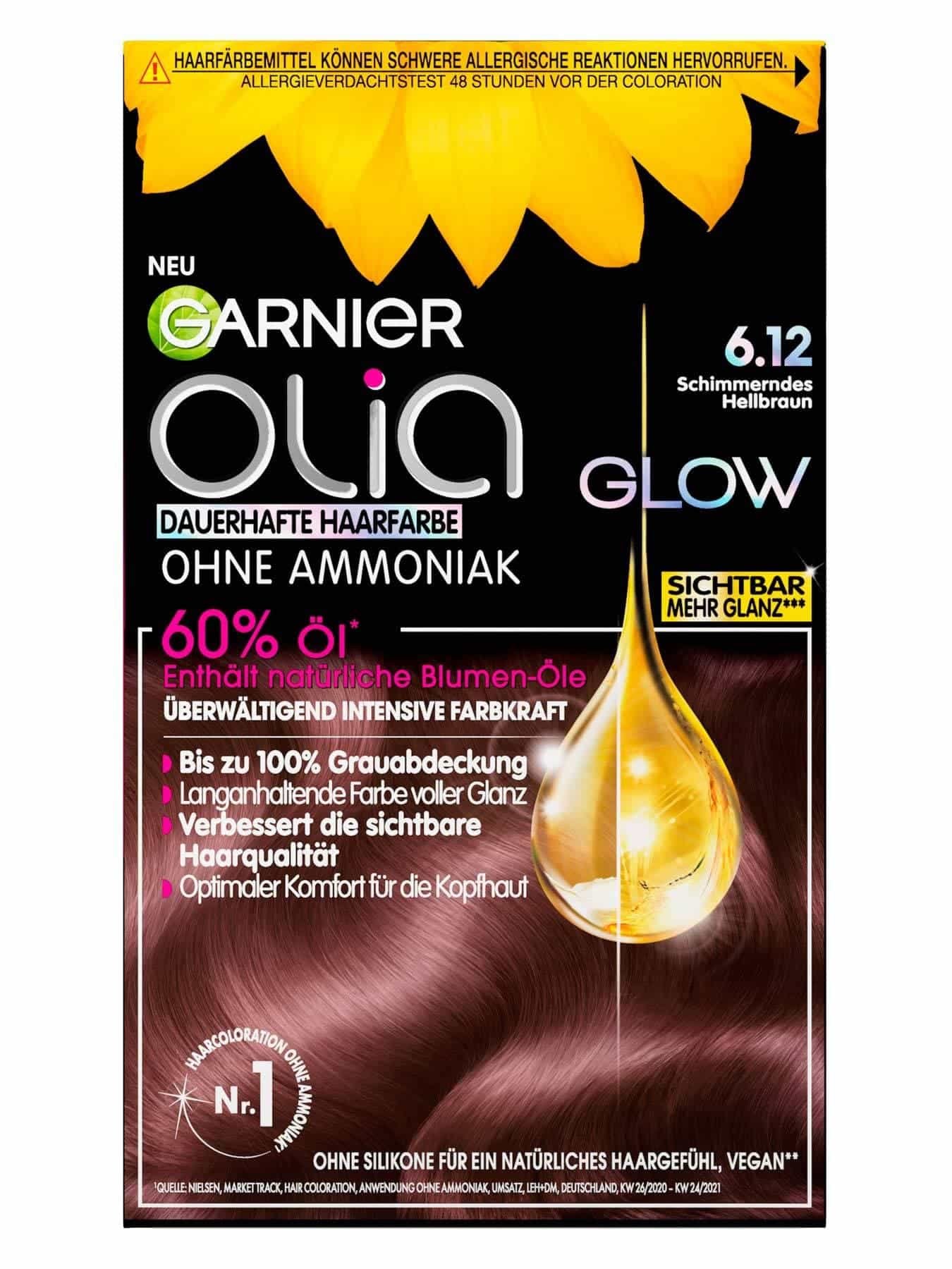 Garnier Olia Nr. 6.12 Schimmerndes Hellbraun - Produktabbildung