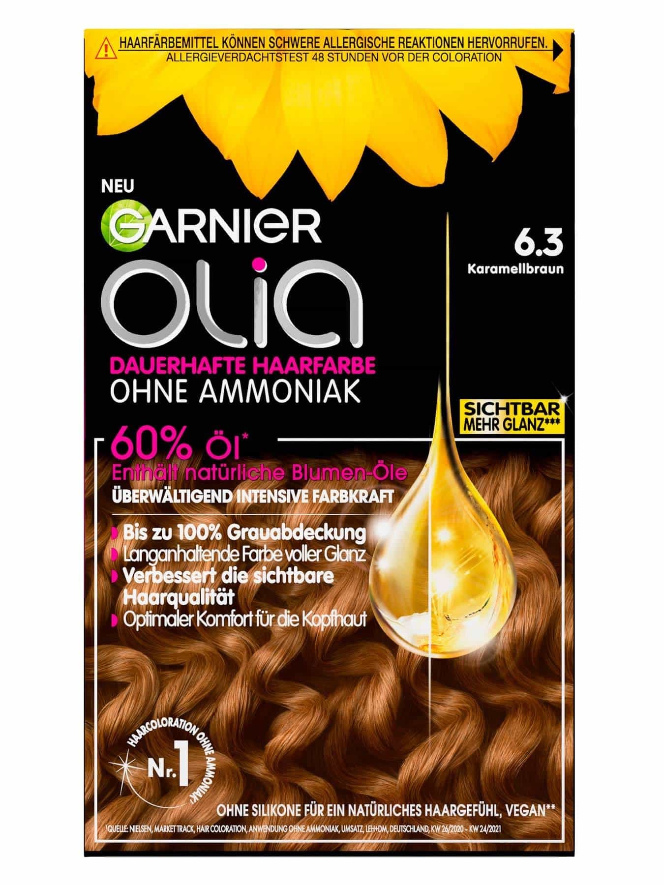 Garnier Olia Nr. 6.3 Karamellbraun - Produktabbildung