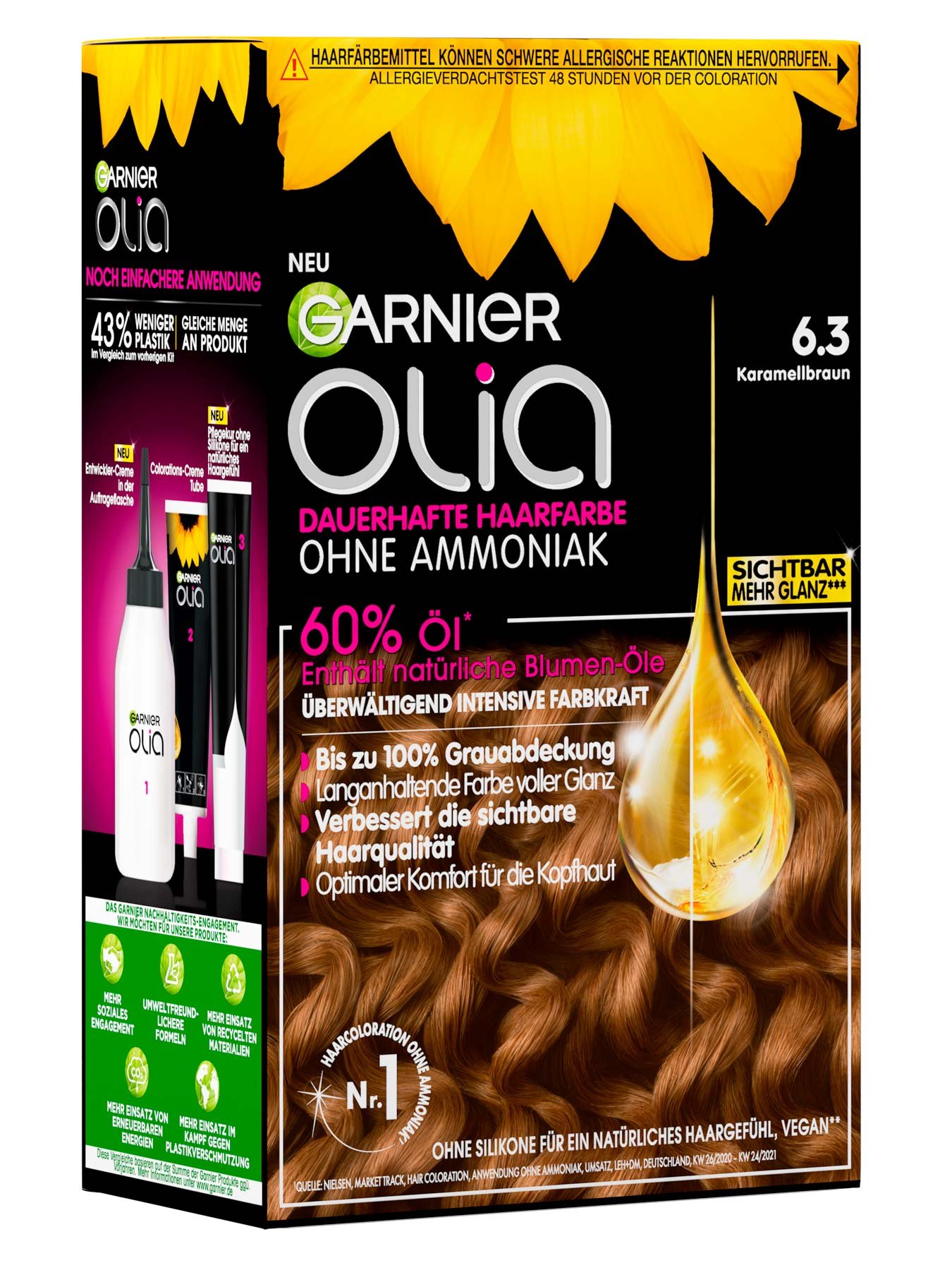 Garnier Olia Nr. 6.3 Karamellbraun - Produktansicht links